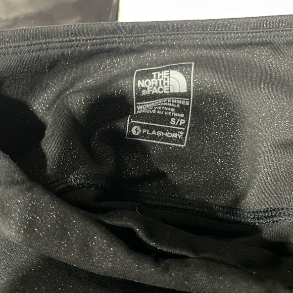The North Face Black Sparkle EUC size small Leggings flashdry - Picture 3 of 5